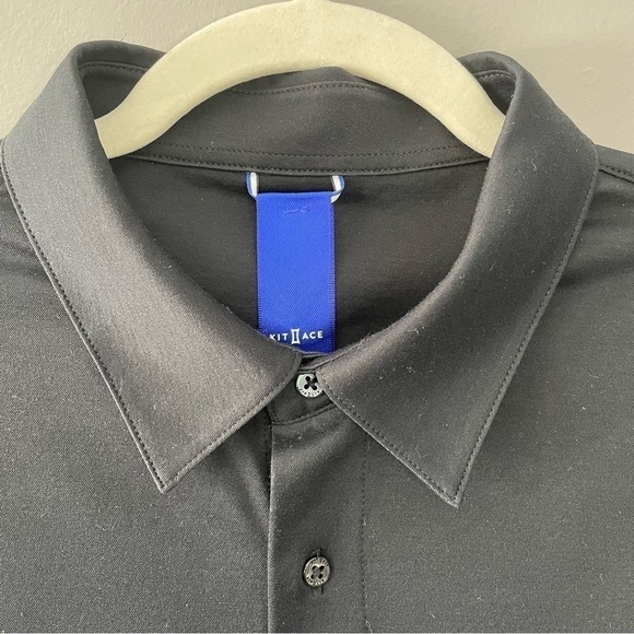 [m] NWOT Kit & Ace Women’s Black Button-Down Short Sleeve Shirt - Picture 7 of 15